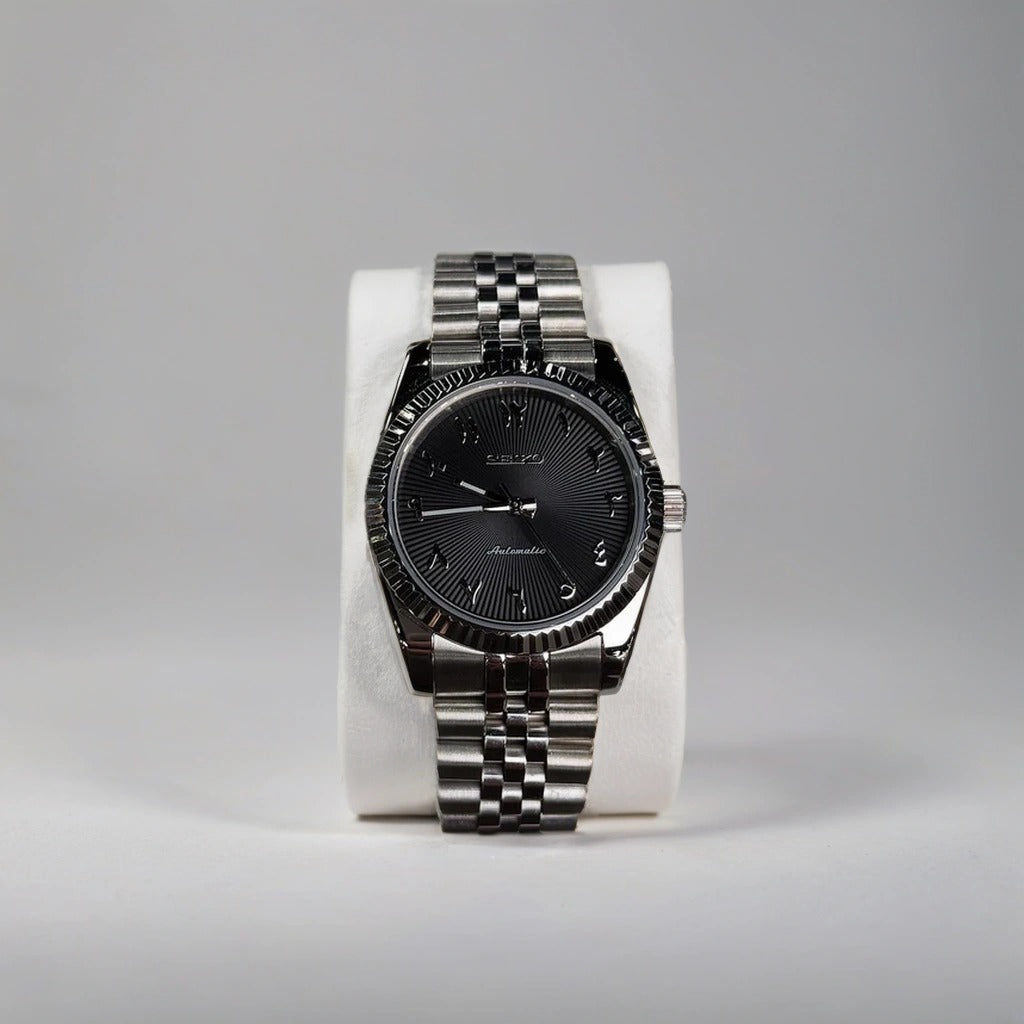 ZAMARI© Jet Black - Arabic Dial Automatic